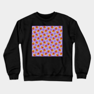 retro sixties style geometrical pattern Crewneck Sweatshirt